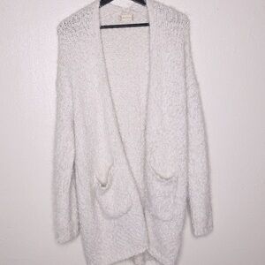 Altar'd State Chunky Knit Ivory Cardigan